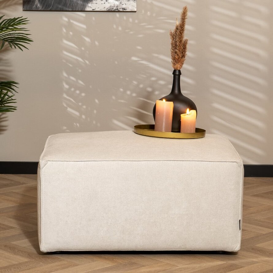 Hocker Memphis off white polyester