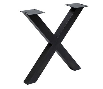 Bronx71 Onderstel tafel X-frame metaal set van 2