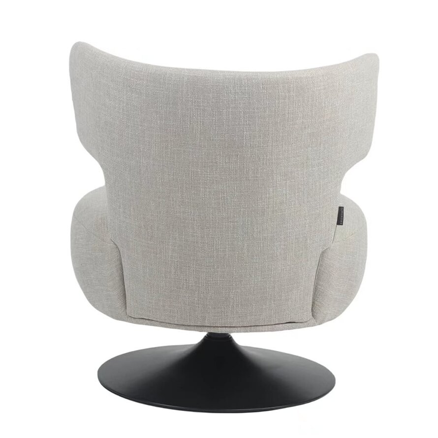 Fauteuil Metro draaibaar linnen taupe