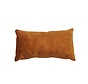 Kussen Beau okergeel velvet 25 x 45 cm