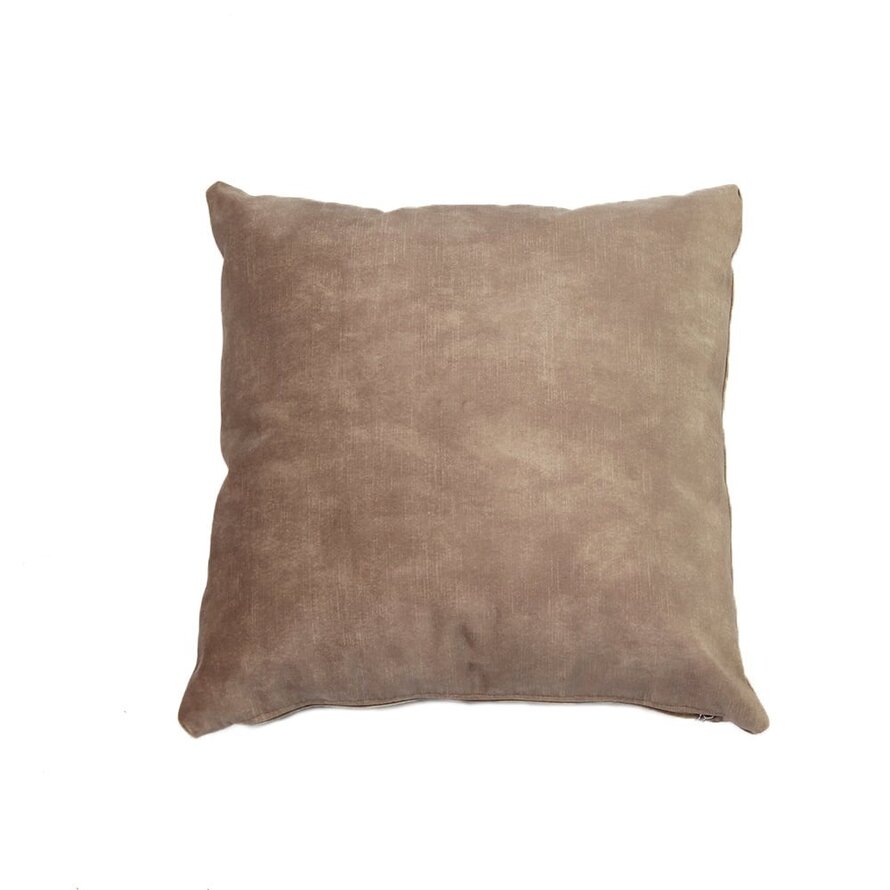 Kussen Beau taupe velvet 45 x 45 cm