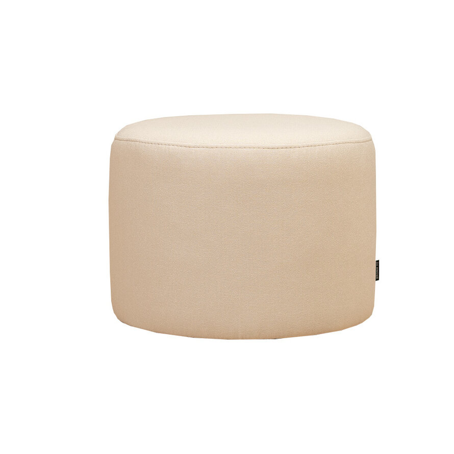 Poef/hocker Hilda off white polyester