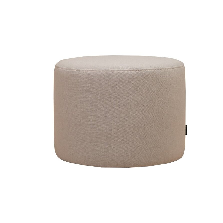 Poef/hocker Hilda grijs polyester