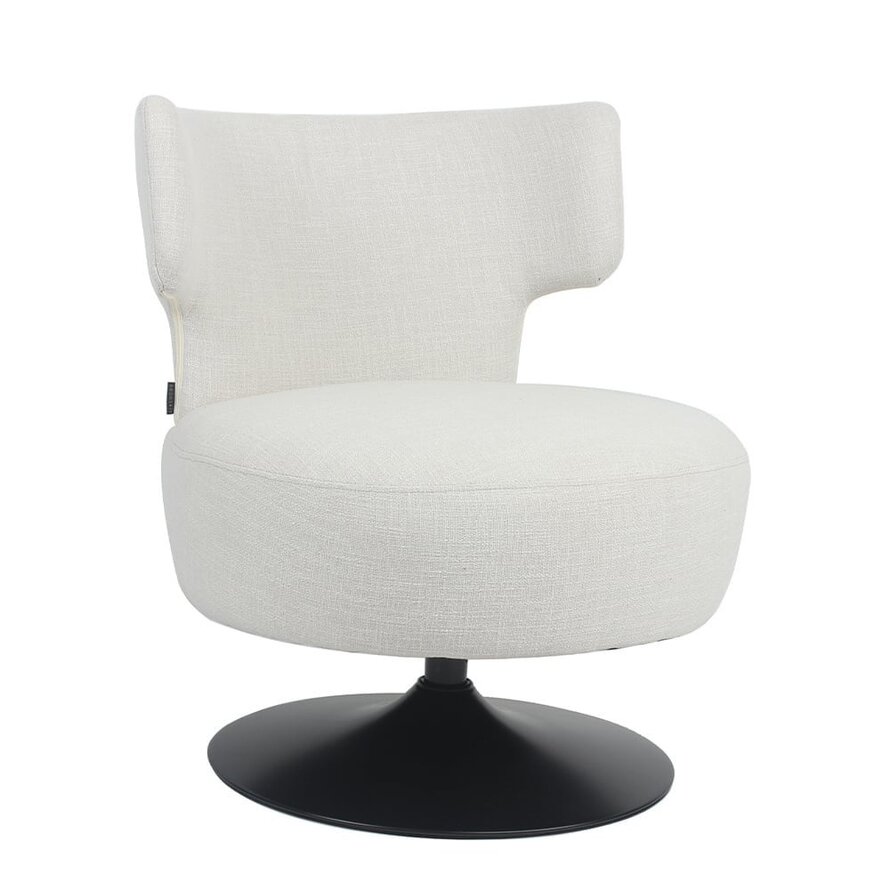 Fauteuil Metro draaibaar linnen off white