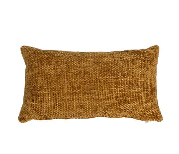 Bronx71 Kussen Feline okergeel chenille stof 25 x 45 cm