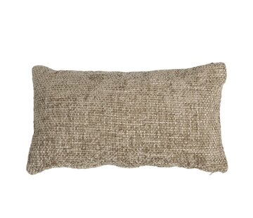 Bronx71 Kussen Feline taupe chenille stof 25 x 45 cm