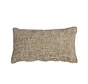 Kussen Feline taupe chenille stof 25 x 45 cm