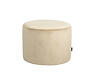 Poef/hocker Anna beige velvet