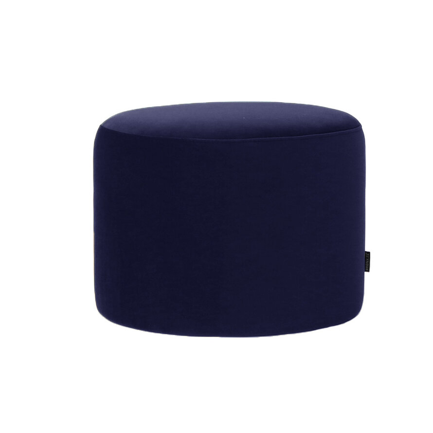 Poef/hocker Anna donkerblauw velvet