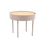 Salontafel Zita rond taupe