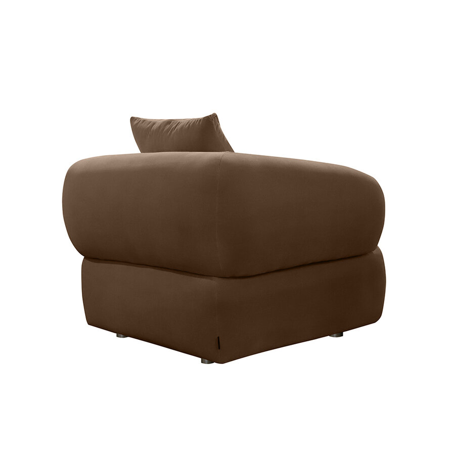 Fauteuil Palermo velvet bruin