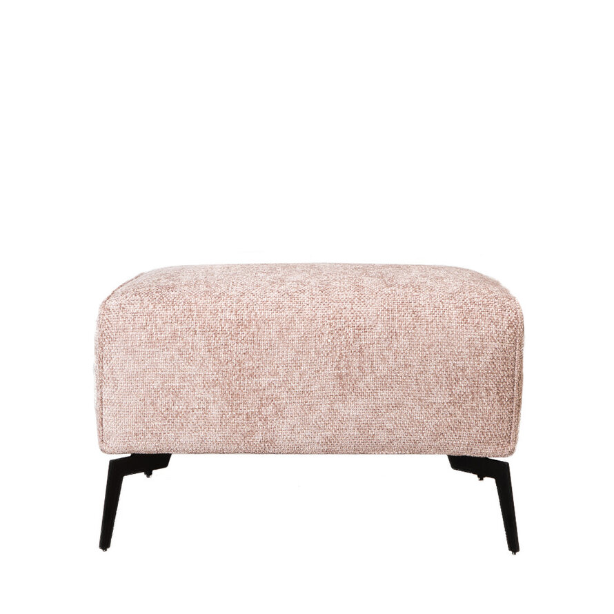 Hocker Vegas roze chenille