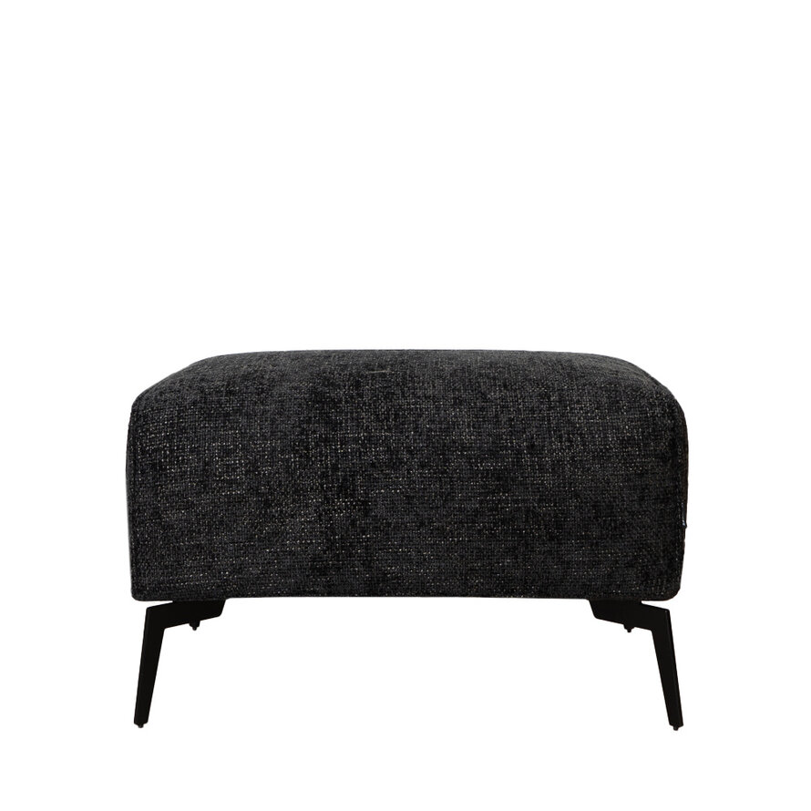 Hocker Vegas zwart chenille