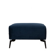 Bronx71 Hocker Vegas blauw velvet