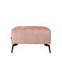 Hocker Vegas roze stof chenille