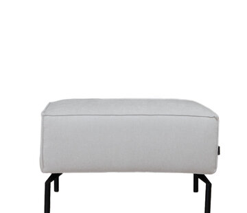 Bronx71 Hocker Kansas stof gemêleerd beige