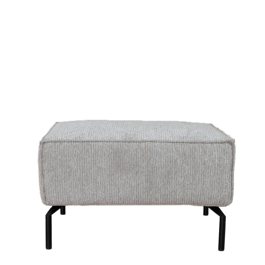 Hocker Kansas stof allora taupe