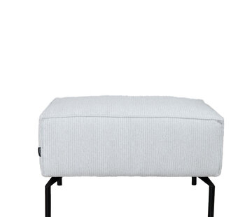 Bronx71 Hocker Kansas stof off white