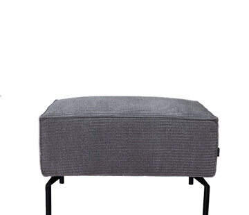 Bronx71 Hocker Kansas taupe ribstof