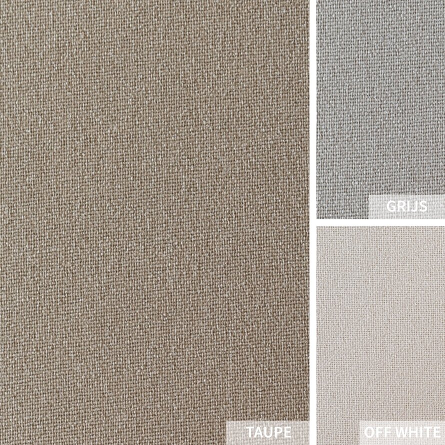 Stoel op wieltjes Runa gerecycled polyester taupe