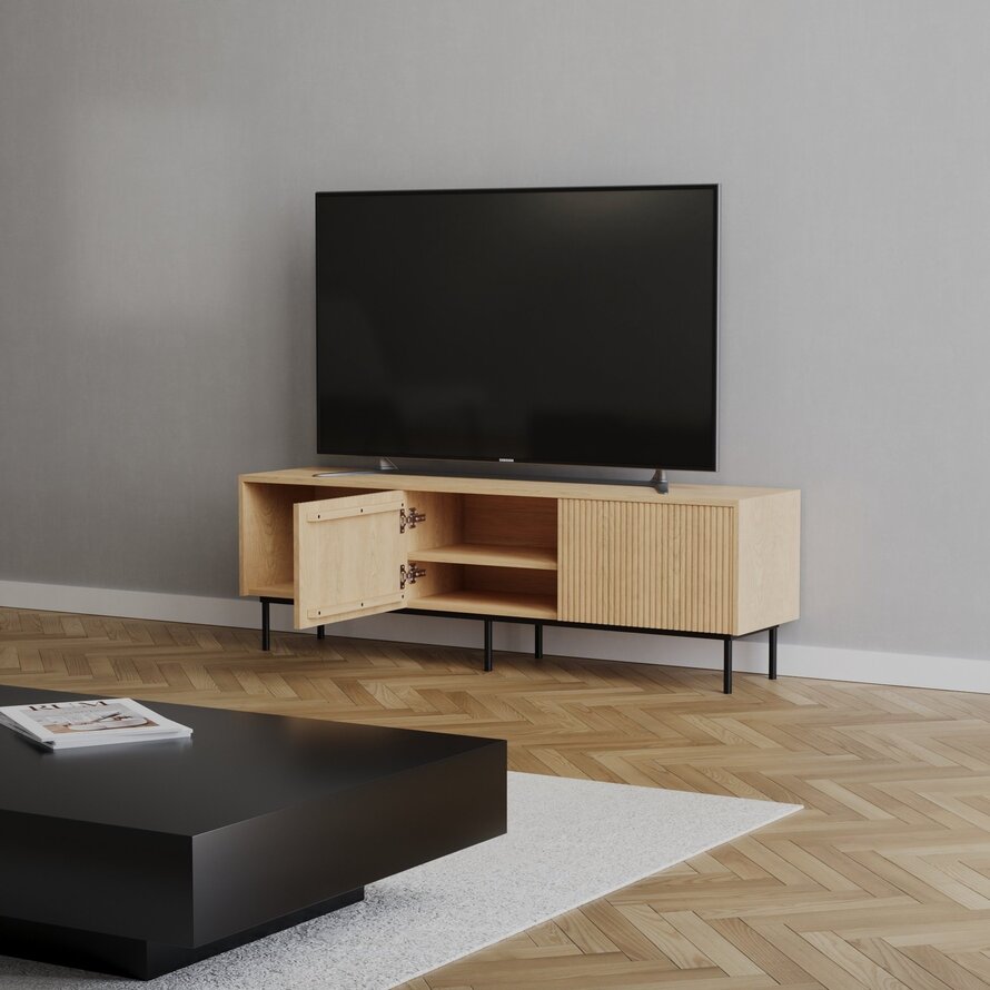 Tv-meubel Ray blank eiken 150 cm