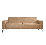 Bronx71 3-zitsbank Kansas beige eco-leer