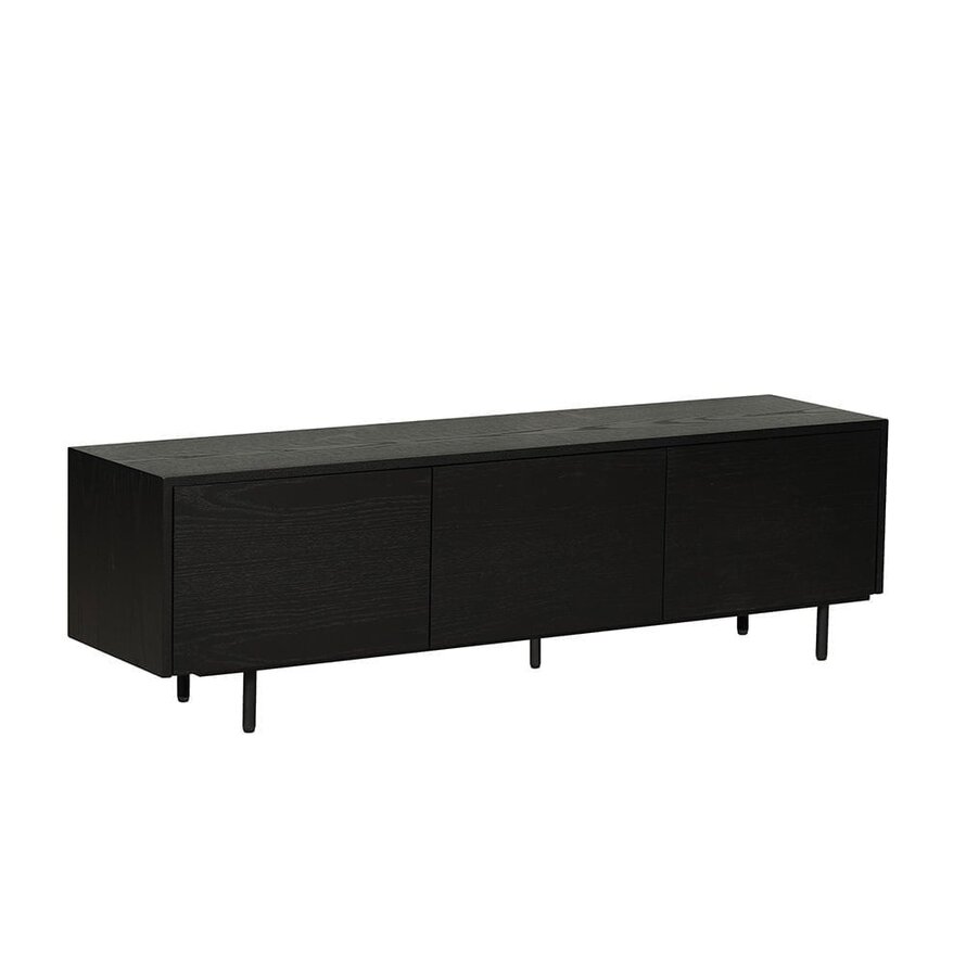 Tv-meubel Thomas zwart eiken 150 cm