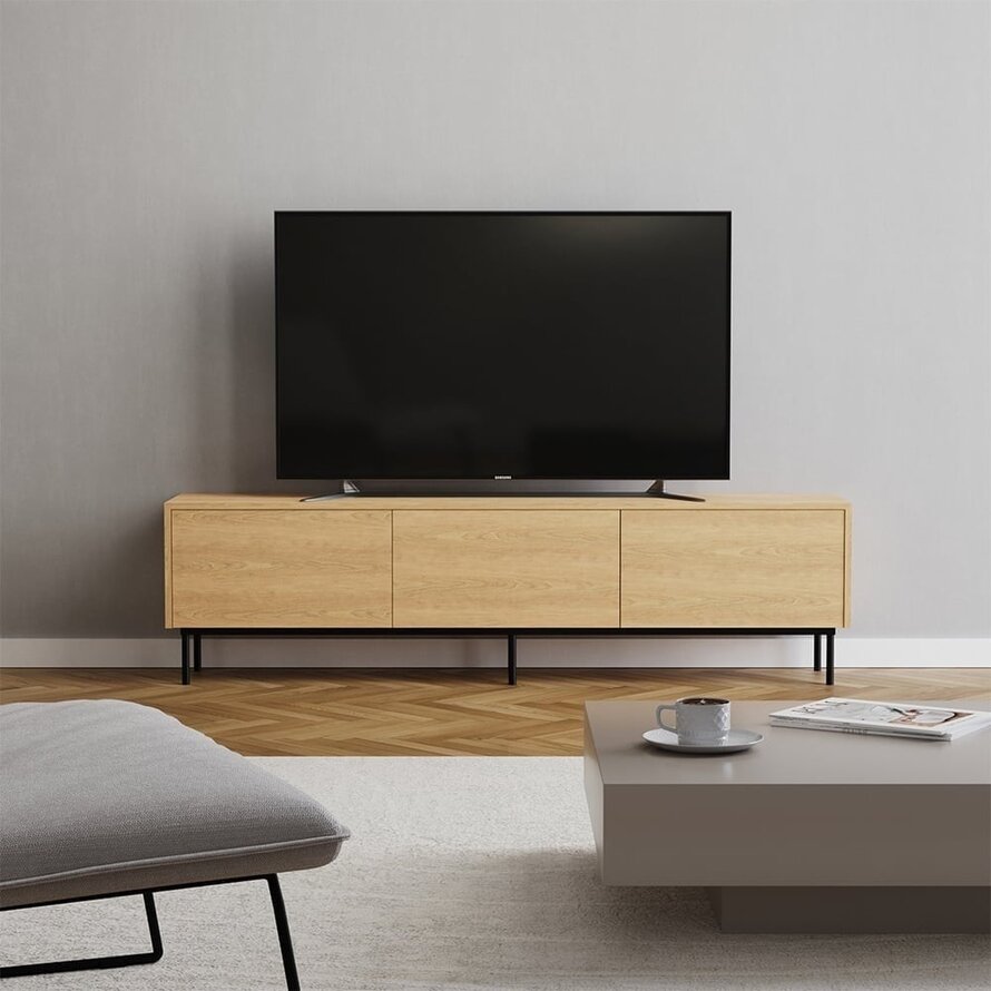 Tv-meubel Thomas blank eiken 180 cm