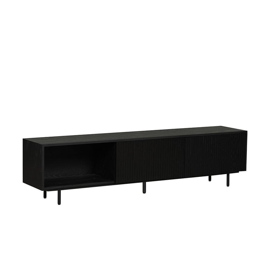Tv-meubel Ray zwart eiken 180 cm
