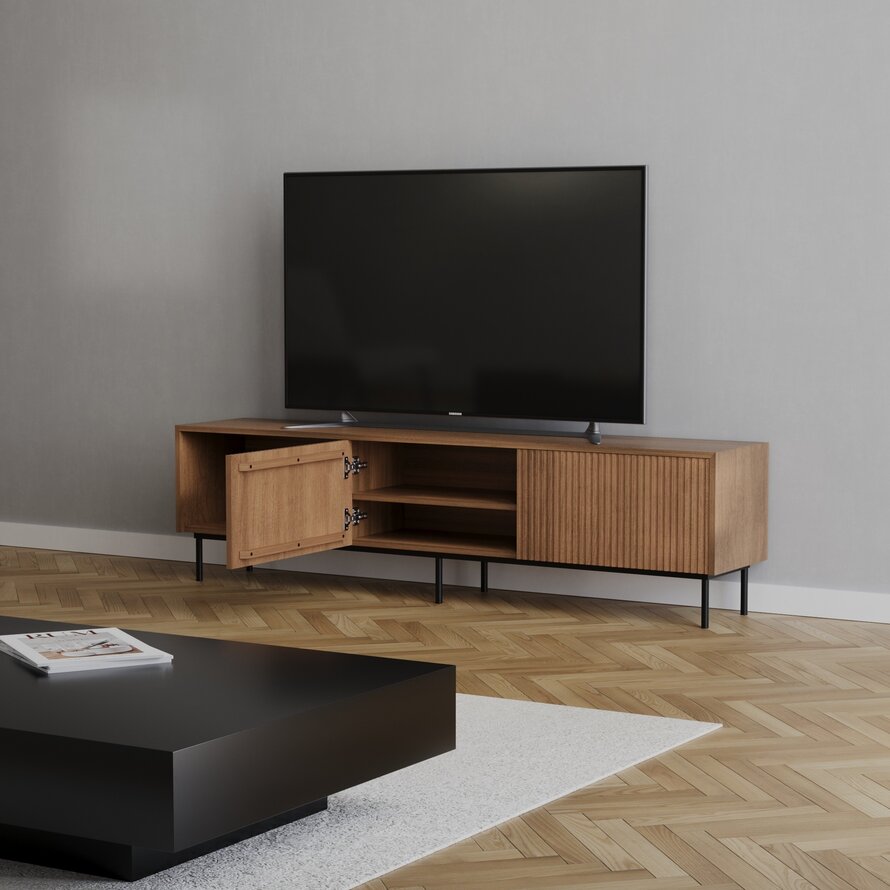 Tv-meubel Ray rustiek eiken 180 cm