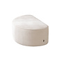 Hocker Lune halve maan chenille off white