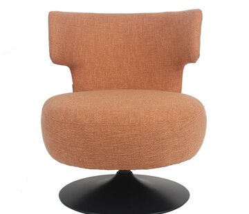 Bronx71 Fauteuil Metro draaibaar linnen koper