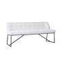 Eetkamerbank Jelle off white polyester 185 cm