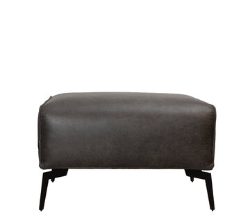 Bronx71 Hocker Vegas antraciet eco-leer