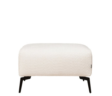 Bronx71 Hocker Vegas wit bouclé