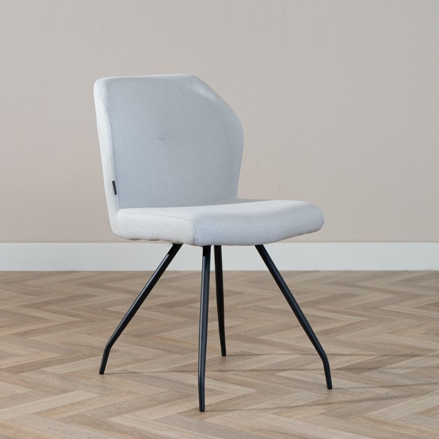 Stoel Fenris gerecycled polyester grijs