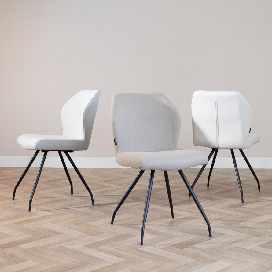 Stoel Fenris gerecycled polyester grijs