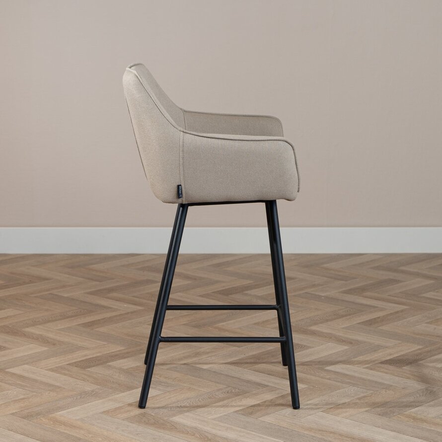 Barkruk Andor taupe gerecycled polyester 65-78 cm