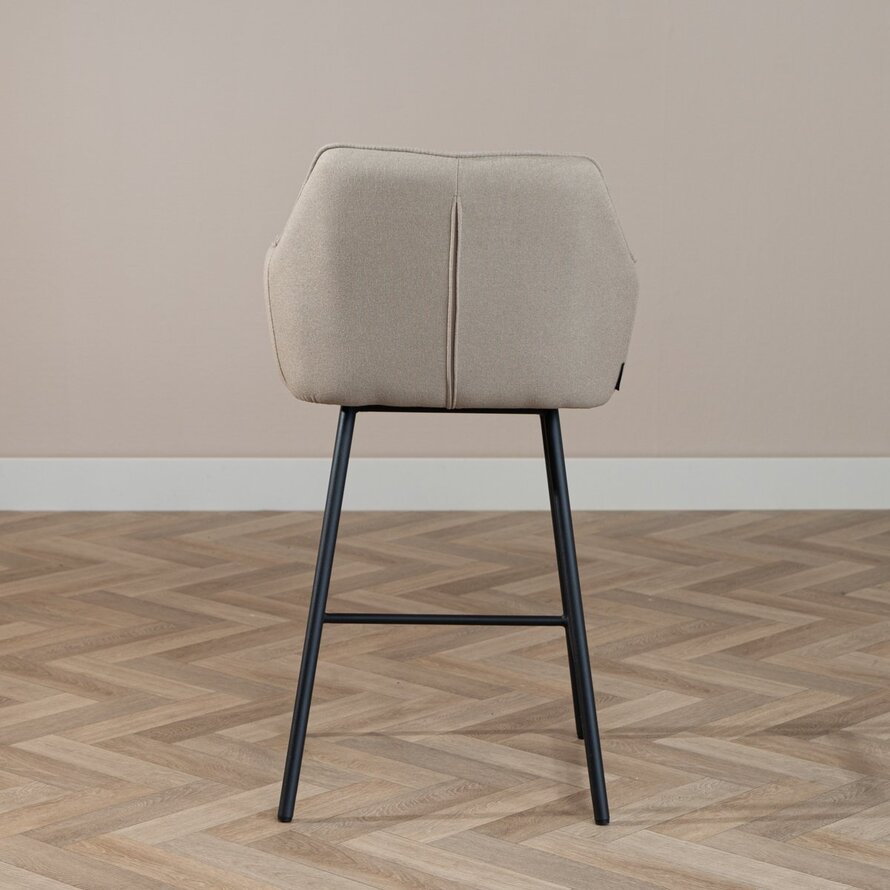 Barkruk Andor taupe gerecycled polyester 65-78 cm