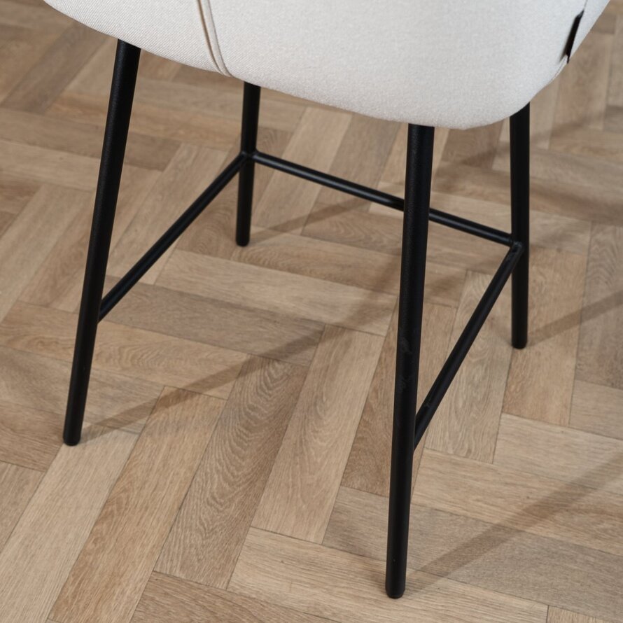 Barkruk Andor taupe gerecycled polyester 65-78 cm