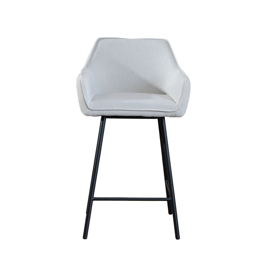 Barkruk Andor grijs gerecycled polyester 65-78 cm