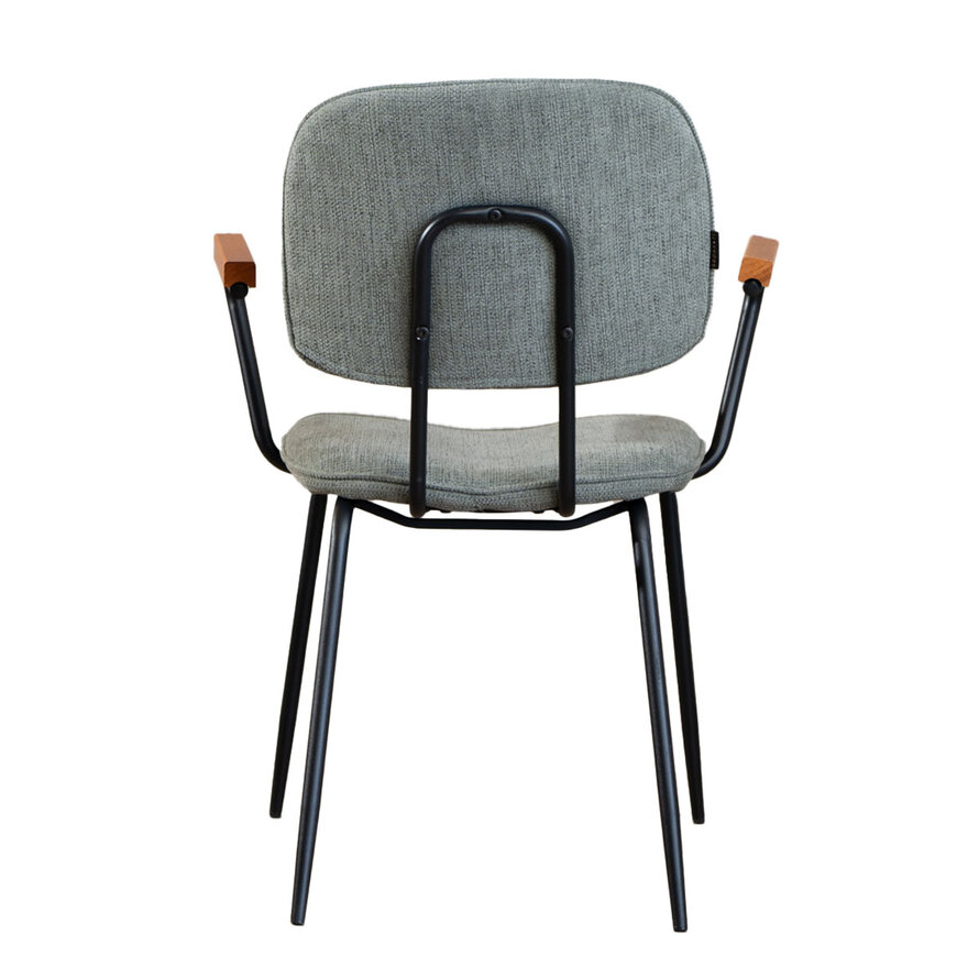 Stoel Oskar groen gerecycled polyester