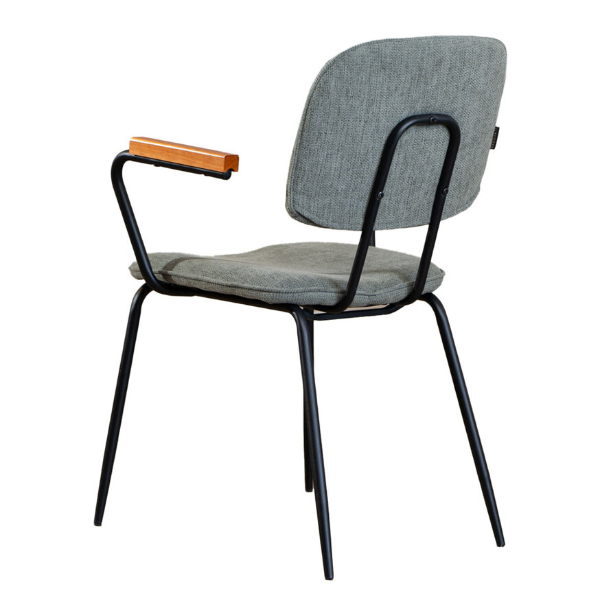 Stoel Oskar groen gerecycled polyester