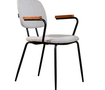 Bronx71 Stoel Oskar beige gerecycled polyester