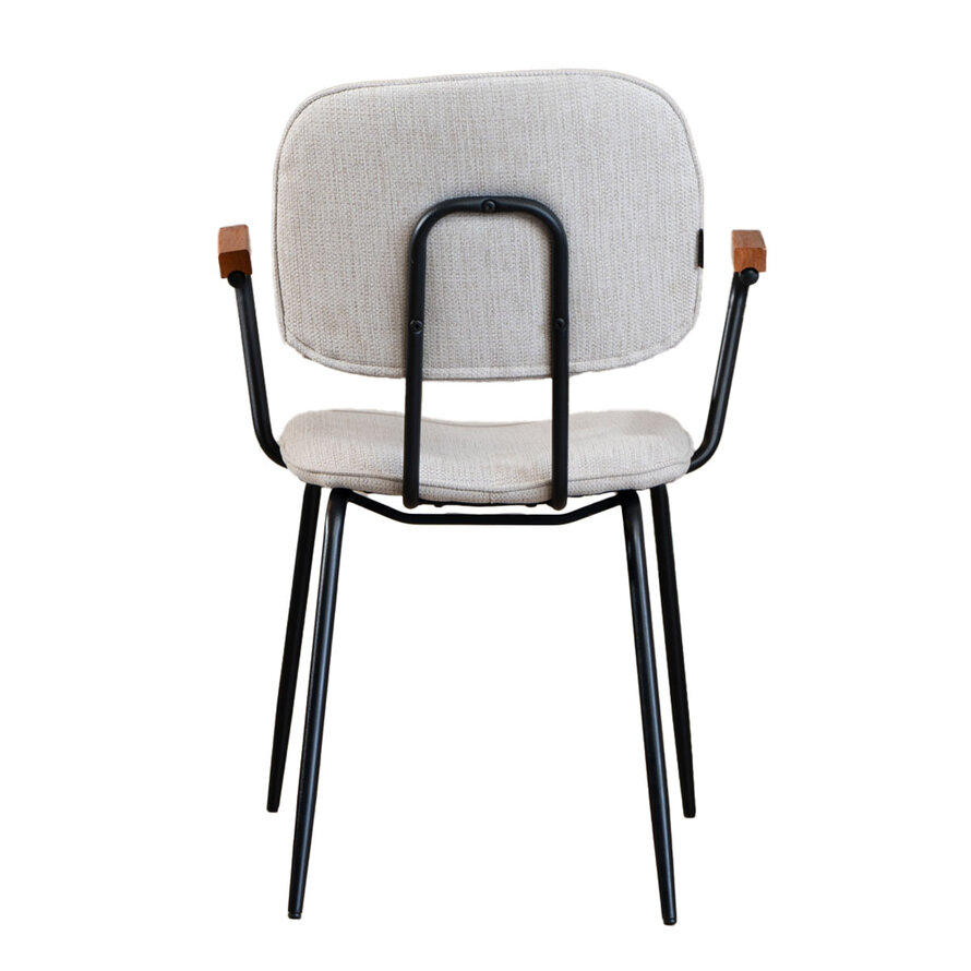 Stoel Oskar beige gerecycled polyester