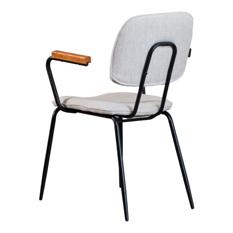 Stoel Oskar beige gerecycled polyester