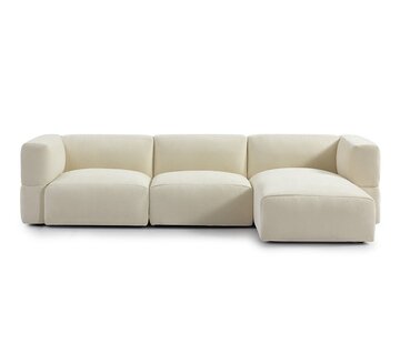 Bronx71 Hoekbank 3-zits Karla rechts off white