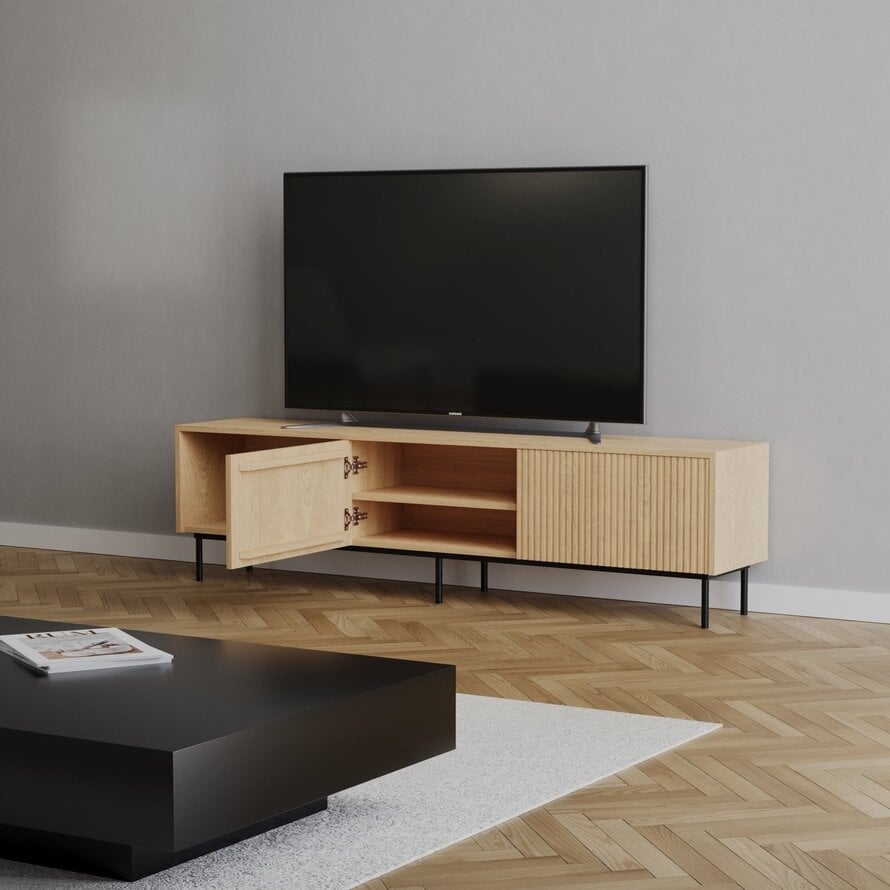 Tv-meubel Ray blank eiken 180 cm