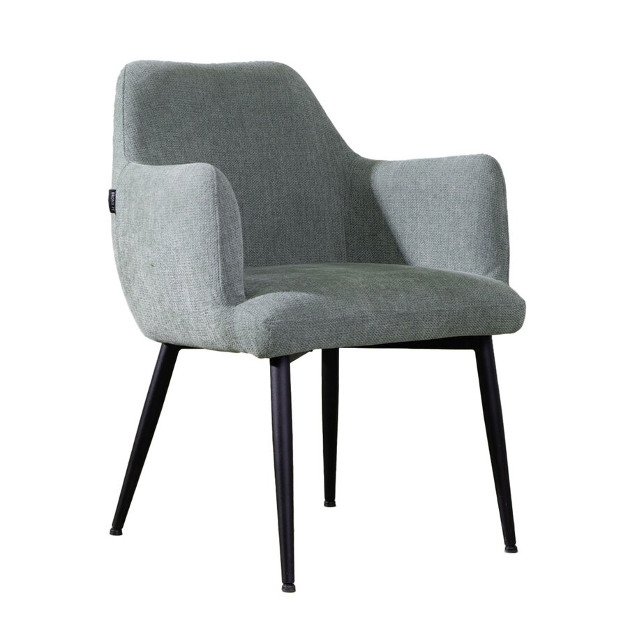 Stoel Lars groen gerecycled polyester