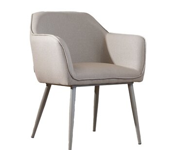 Bronx71 Stoel Elin taupe gerecycled polyester